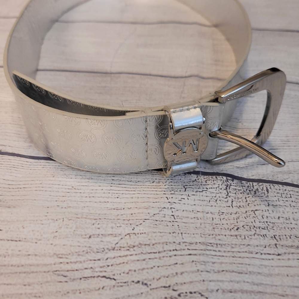 Michael Kors Stylish Silver Belt for Wonen